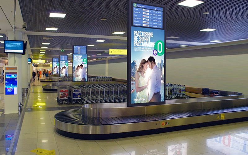 Реклама в аэропорту Оренбург, г.Оренбург